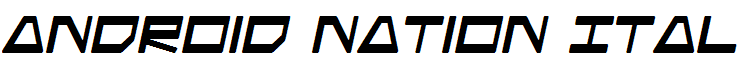 Android Nation Italic