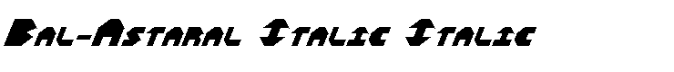 Bal-Astaral Italic Italic