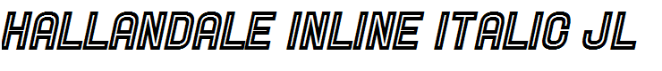 Hallandale Inline Italic JL