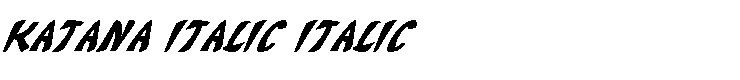 Katana Italic Italic