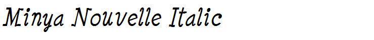 Minya Nouvelle Italic