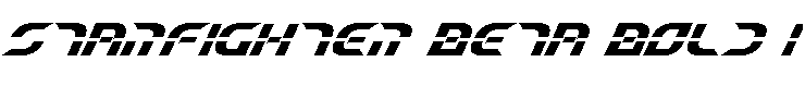 Starfighter Beta Bold Italic Bold Italic